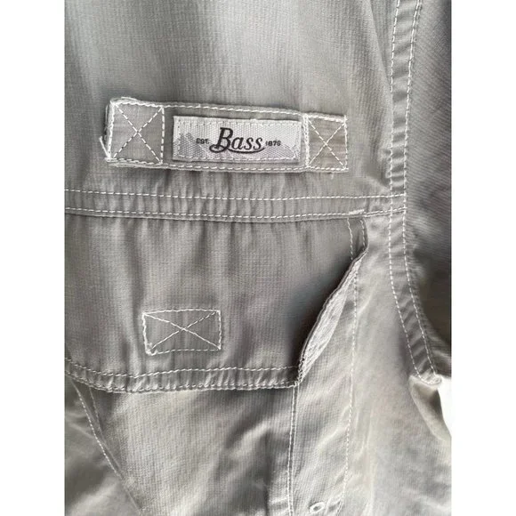 G. H Bass & Co Explorer Gray Men Short Sleeves Shirt Sz XL - Picture 3 of 5